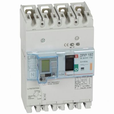 Wyłącznik DPX3 160 Z Zab. R-Pr. 4P 40A 25Ka 420072 LEGRAND (420072)